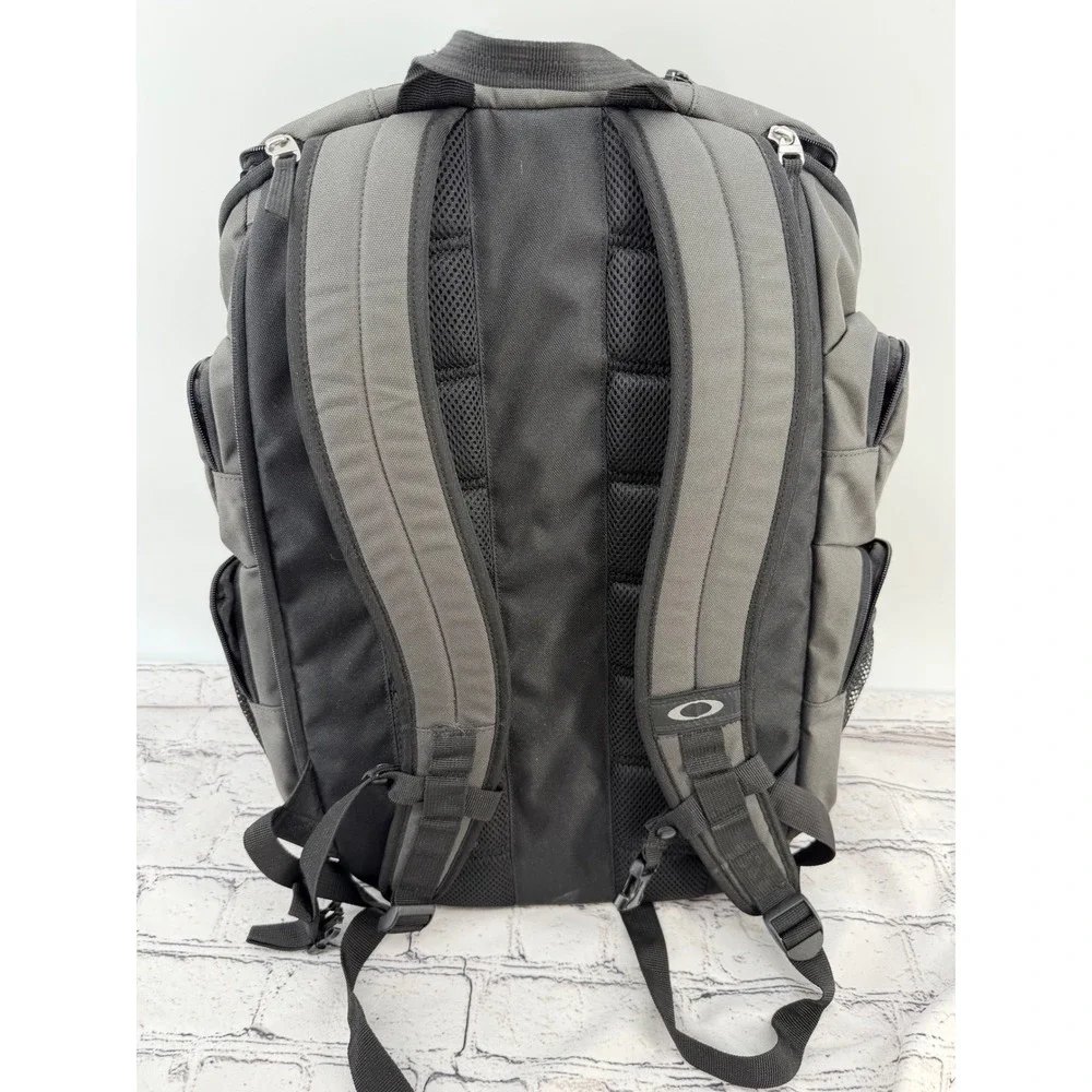 Oakley Backpack Grey Black Lifes‎ Good Embroidered Laptop Multi Pockets
